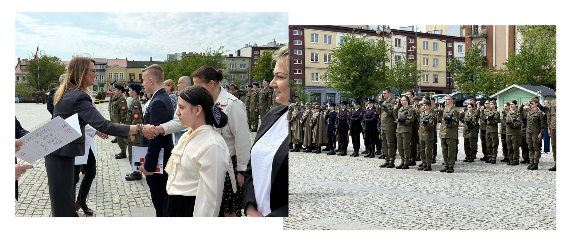 Uroczyste ślubowanie klas pierwszych ZDZ w Ostrowcu Świętokrzyskim