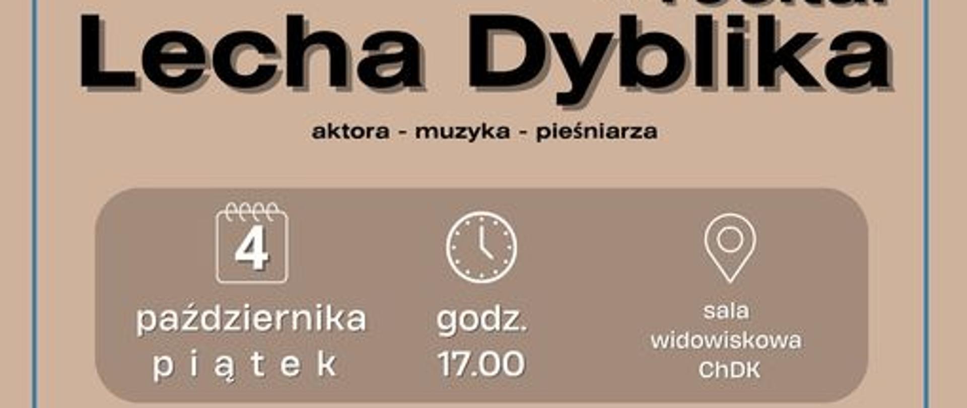 plakat koncert L. Dyblika 