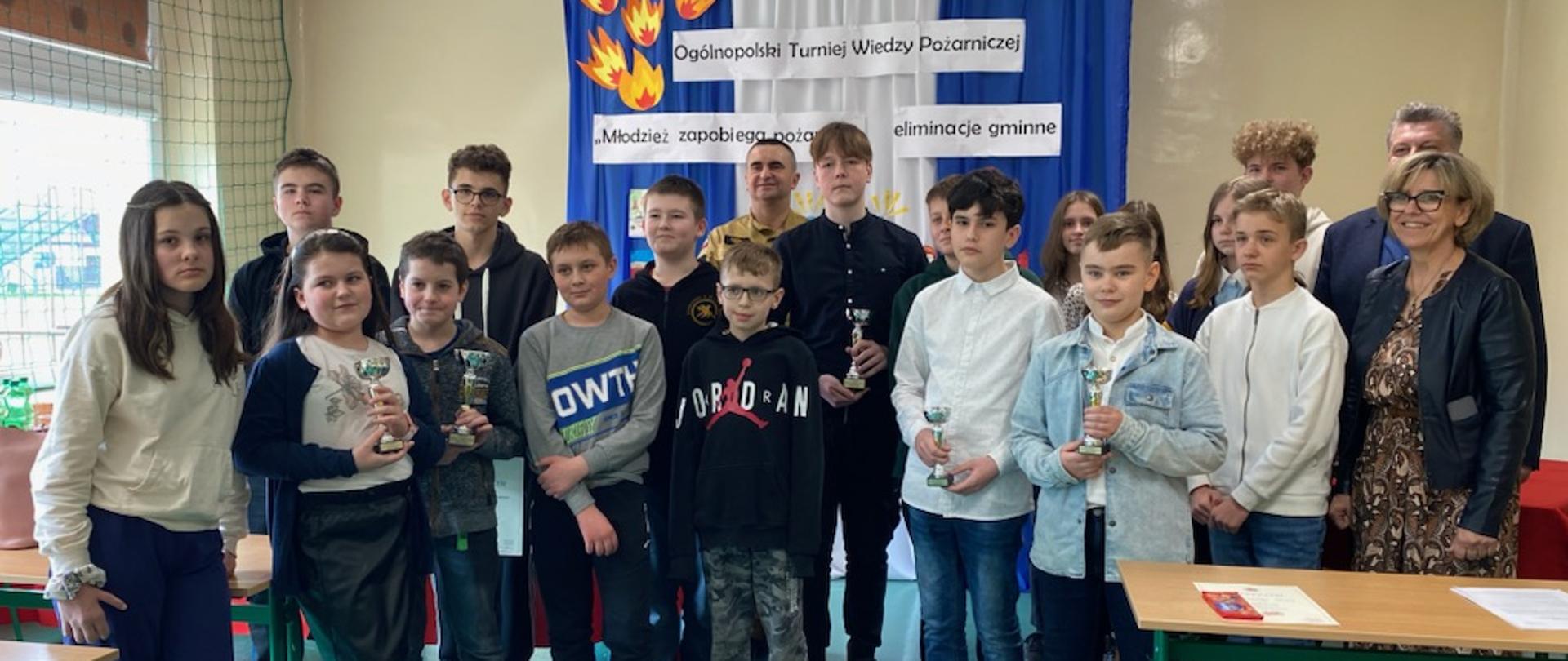 Eliminacje gminne OTWP „Młodzież Zapobiega Pożarom” w gminie Bodzechów