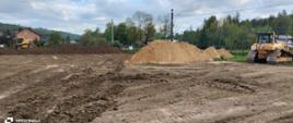 Stadion sportowy w trakcie inwestycji