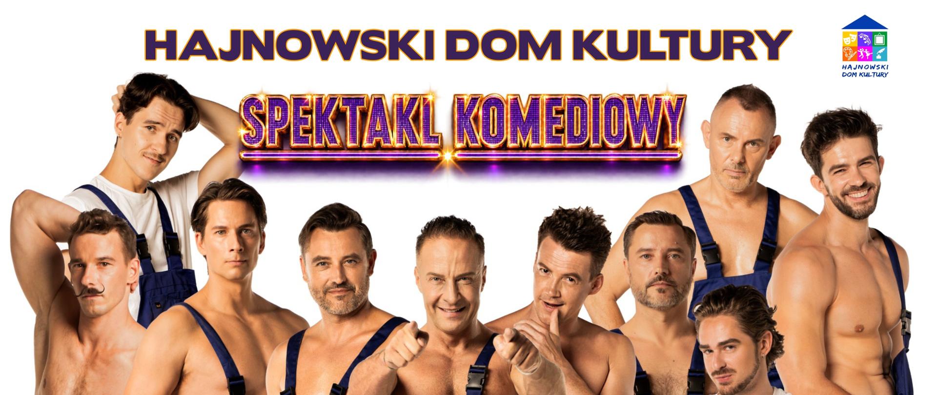 Na plakacie umieszczono zdjęcia aktorów oraz informacje o wydarzeniu, zawarte w artykule.