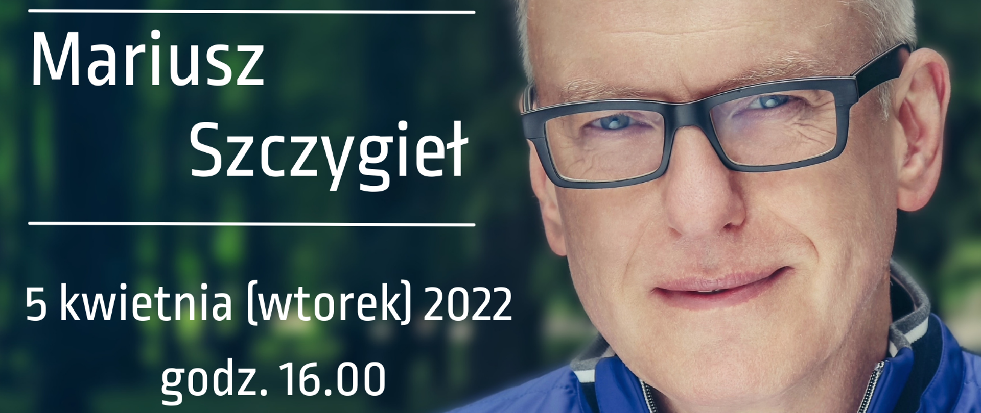 Mariusz Szczygieł - zaproszenie na spotkanie autorskie 