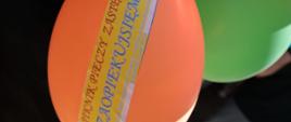 Kolorowe balony z hasłem "zaopiekuj się mną"