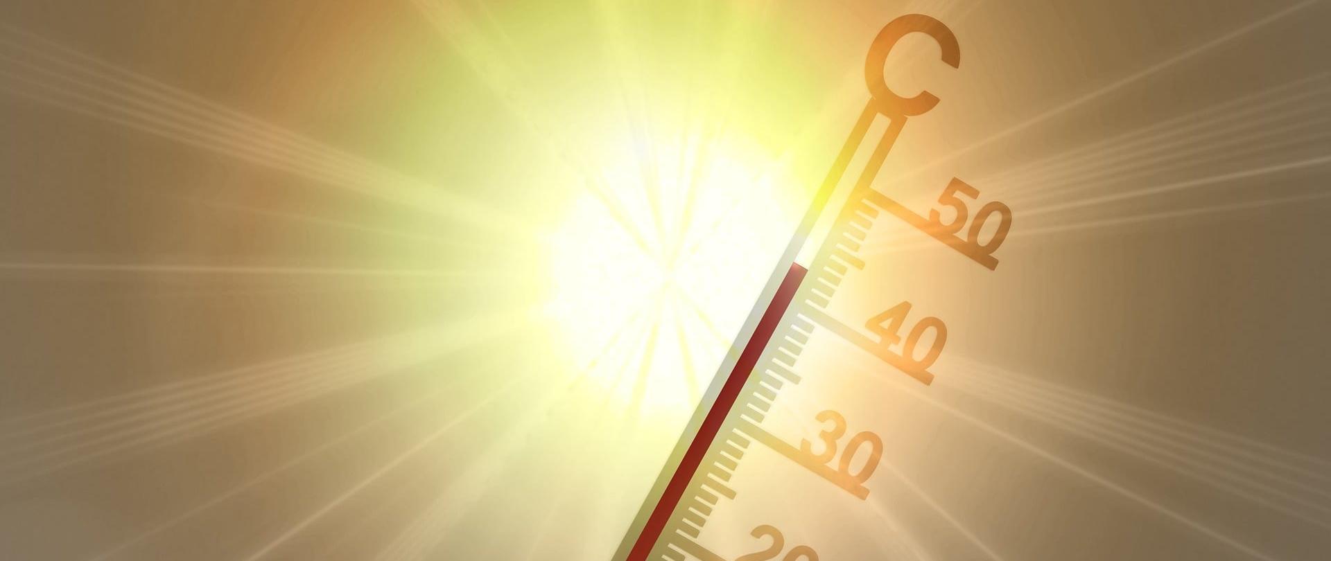 zdjęcie ostrzegające o wysokiej temperaturze