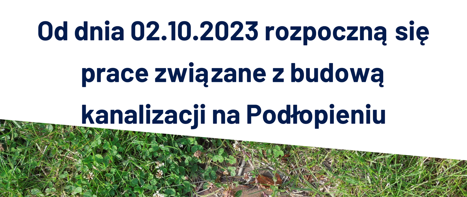 Tablica dot. kanalizacji 