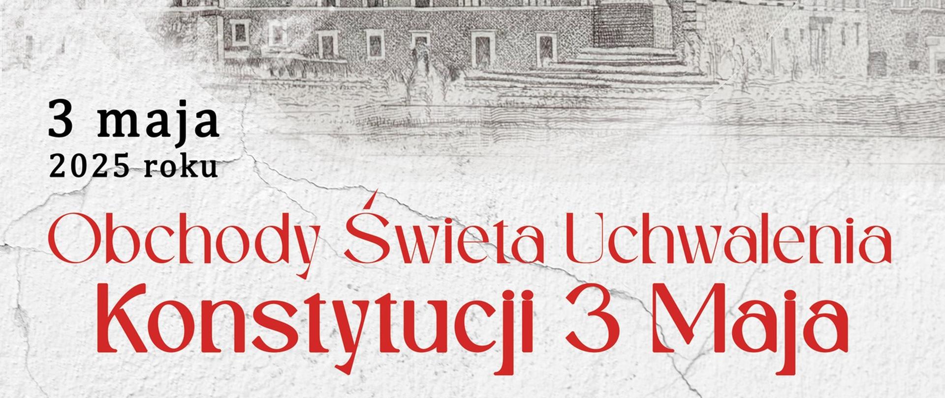 Plakat Obchody święta uchwalenia Konstytucji 3 maja, 11:00 - Msza Święta w Kościele pw. św. Marcina Biskupa Łużnej
12:00 - Uroczyste wciągnięcie flagi na masz, przemówienie okolicznowściowe
12:15 - Część artystyczna w Gminnym Ośrodku Kultury w Łużnej w wykonaniu chóru szkolnego Szkoły Podstawowej w Szalowej, prowadzonego przez Helenę Sorotę