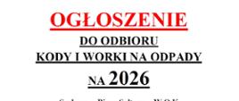 Ogłoszenie Szalowa