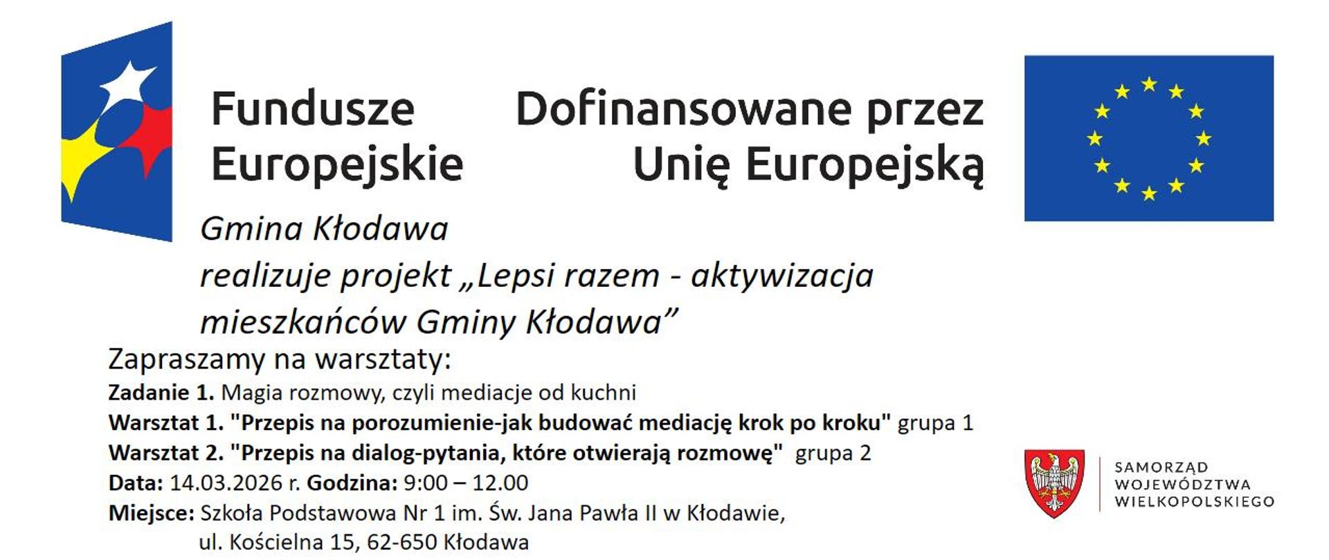 kolejne warsztaty już 14. marca 1