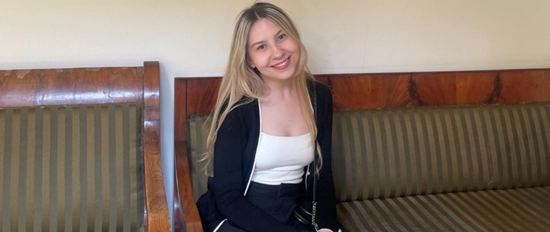 Oliwia Bylinowska w Pałacu Staszica w Warszawie