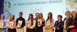 Maria Koczorowska podczas 29 Turnieju Poezji Mówionej i Śpiewanej w Wieleniu.
