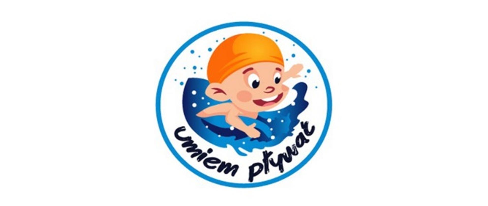 Logotyp programu "Umiem pływać"