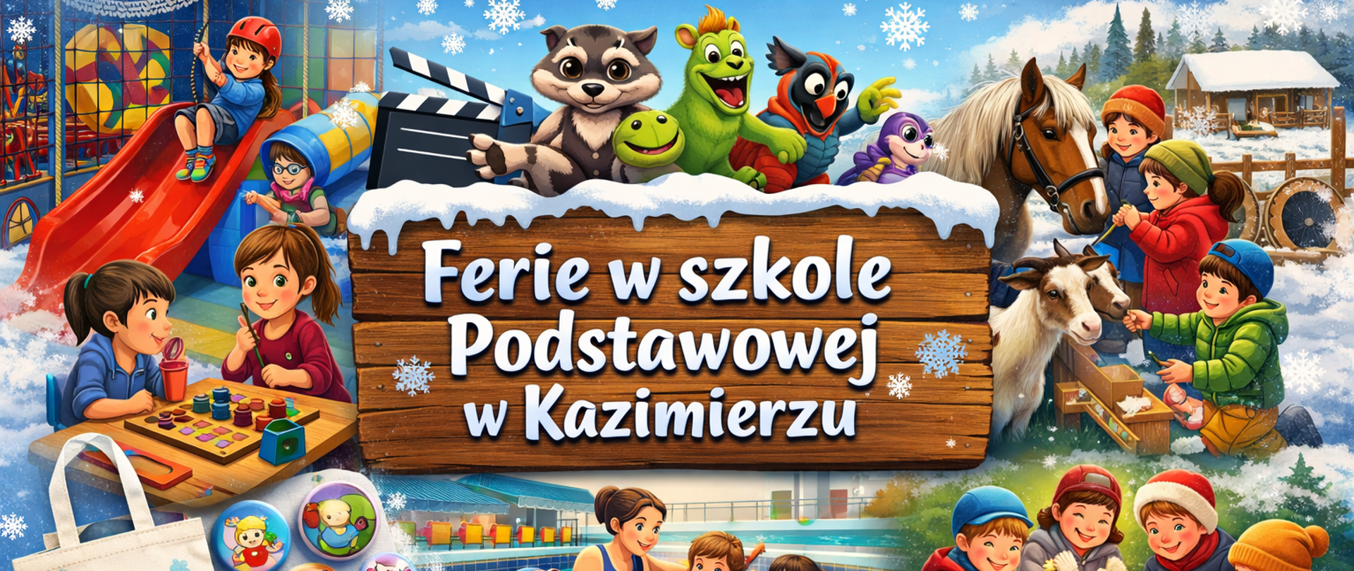 FERIE ZIMOWE W SZKOLE PODSTAWOWEJ W KAZIMIERZU – „ODJAZDOWE FERIE ZE SZKOŁĄ”