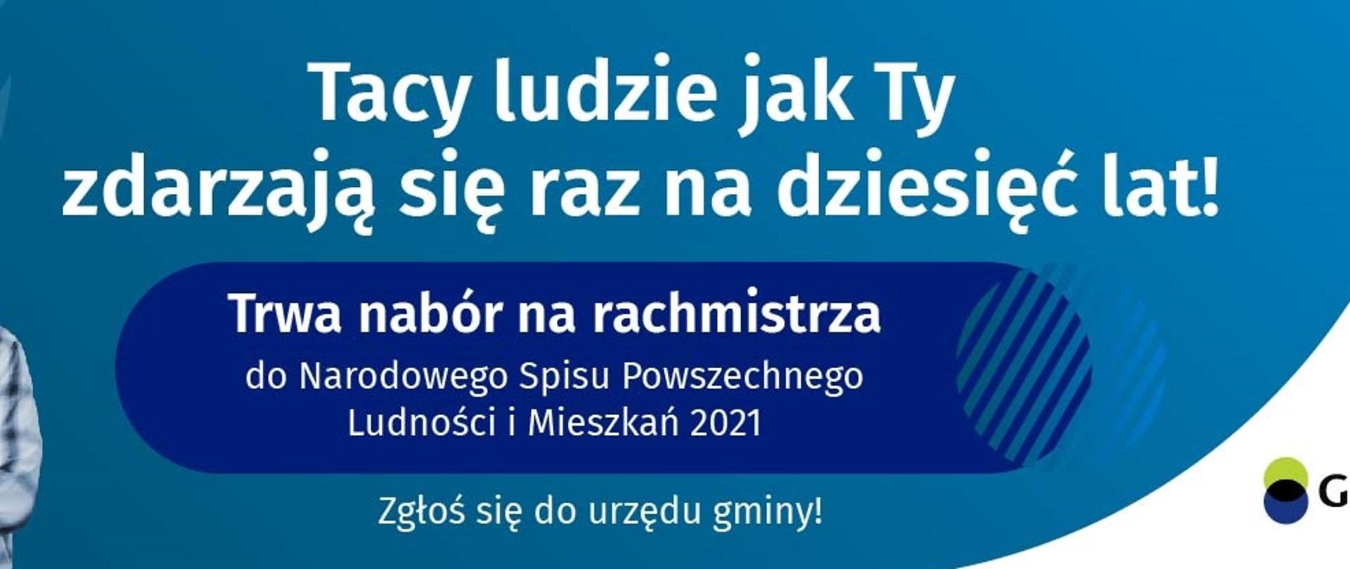 Baner niebieski, dwoje ludzi po lewej stronie, napis: Tacy ludzie jak Ty zdarzają się raz na dziesięć lat