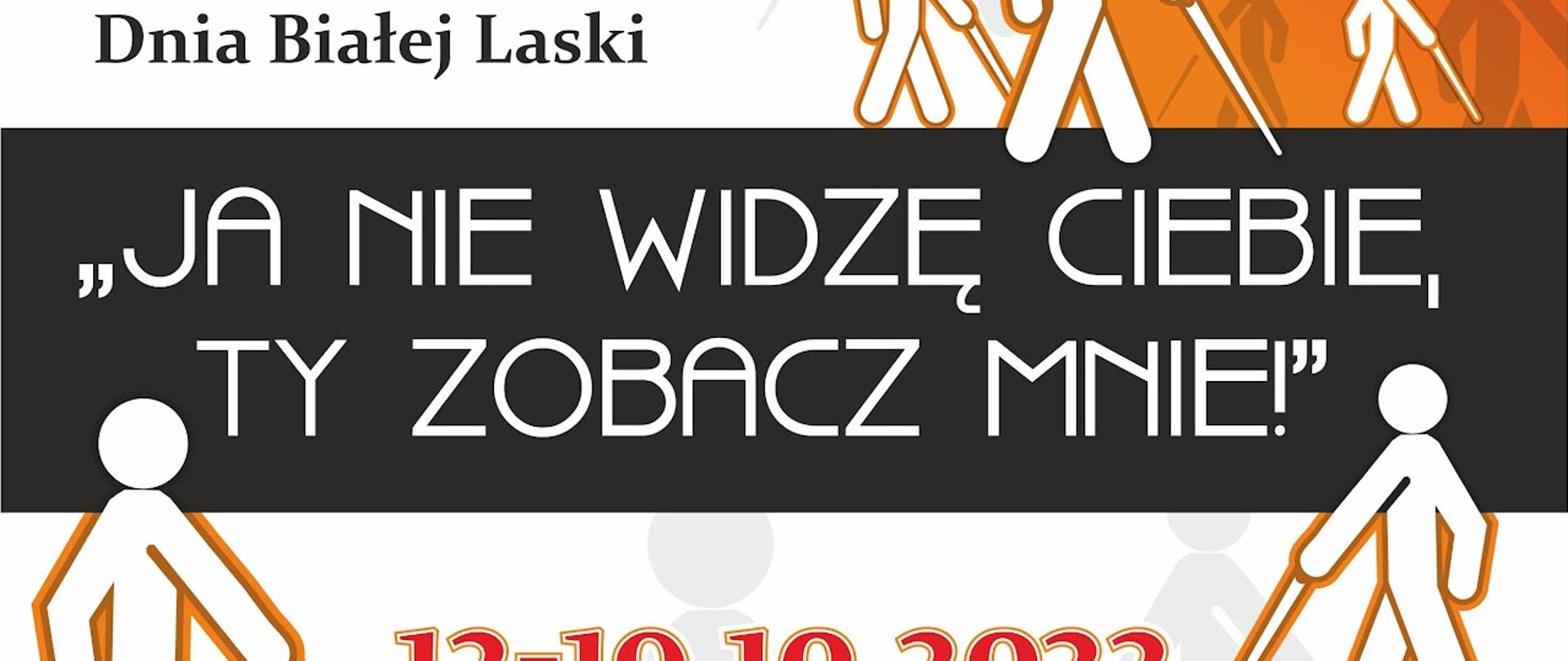 Kampania społeczna „Ja nie widzę Ciebie, Ty zobacz mnie!”
organizowana z okazji Międzynarodowego Dnia Białej Laski