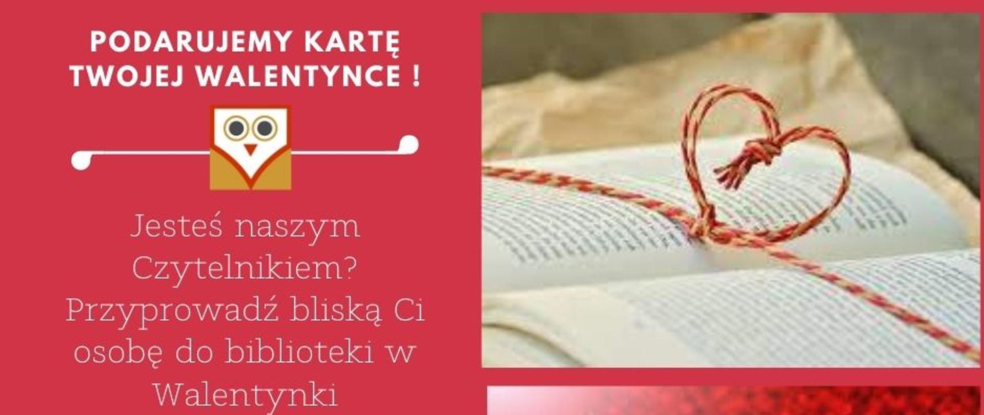 Plakat akcji walentynkowej w MBP 