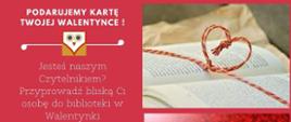 Plakat akcji walentynkowej w MBP 