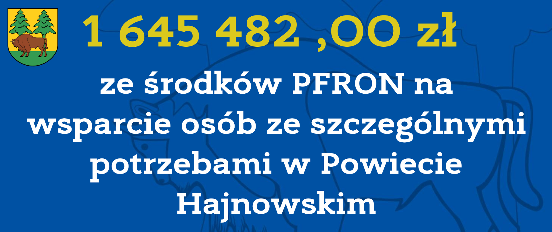 1 645 482,00 zł ze środków PFRON na wsparcie osób ze szczególnymi potrzebami w Powiecie Hajnowskim