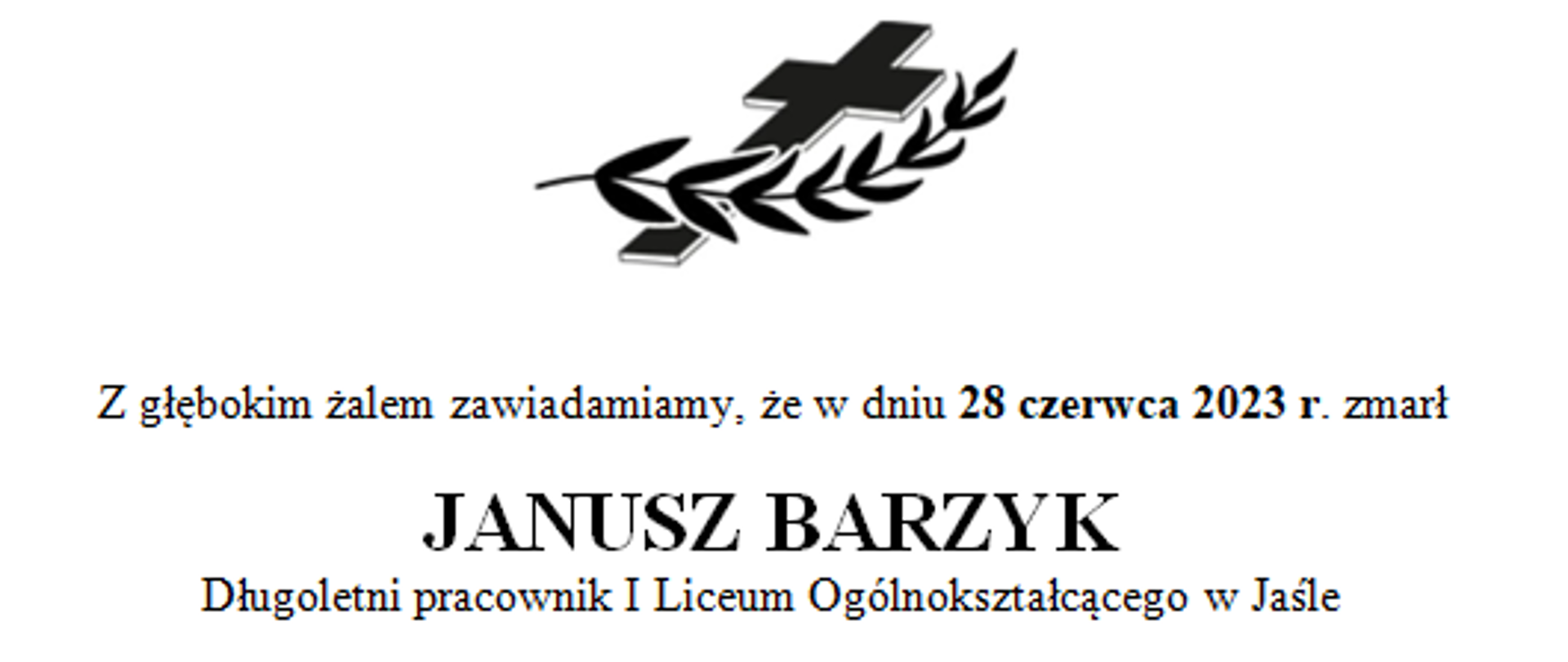 Klepsydra Ś.P. Janusza Barzyka