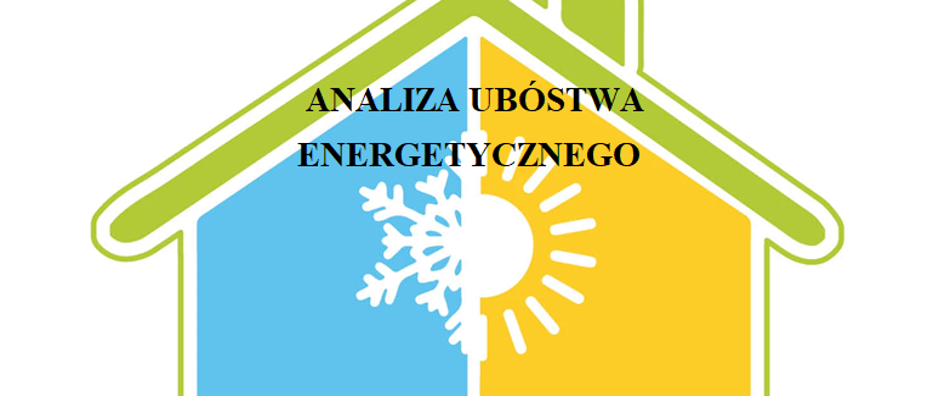ikonę domu pół na pół niebiesko- żółtą z zielonym daszkiem. W środku domku ikonka połówki słońca i płatka śniegu.