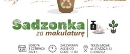 plakat akcja sadzonka za makulaturę 