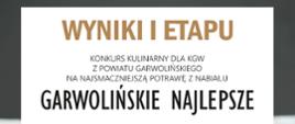Wyniki konkursu kulinarnego 