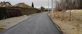 Budowa tranzytu kanalizacji grudzień 2021 - odtworzona nawierzchnia