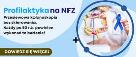 Na plakacie umieszczono informacje o badaniu profilaktycznym