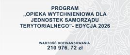 Program "Opieka Wytchnieniowa dla Jednostek Samorządu Terytorialnego"- Edycja 2026