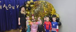 Bal Karnawałowy 2026 - oddział przedszkolny wraz z wychowawcą.