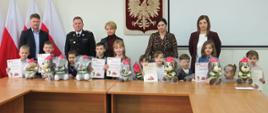 Wręczenie nagród na szczeblu gminnym w Ogólnopolskim Strażackim Konkursie Plastycznym