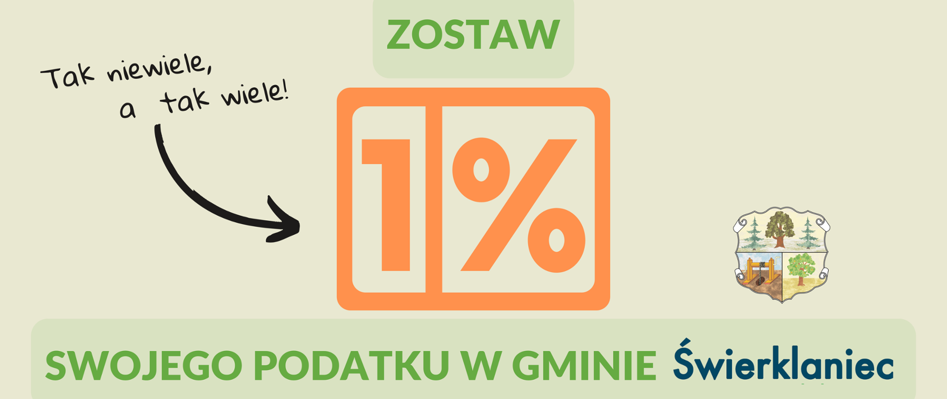 Zostaw 1% swojego podatku w gminie Świerklaniec