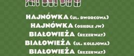 Rozkład jazdy Turystycznej Ósemki (info umieszczone w artykule)