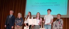 Milena podczas uroczystej gali podsumowującej konkursy tematyczne MKO w Warszawie. 