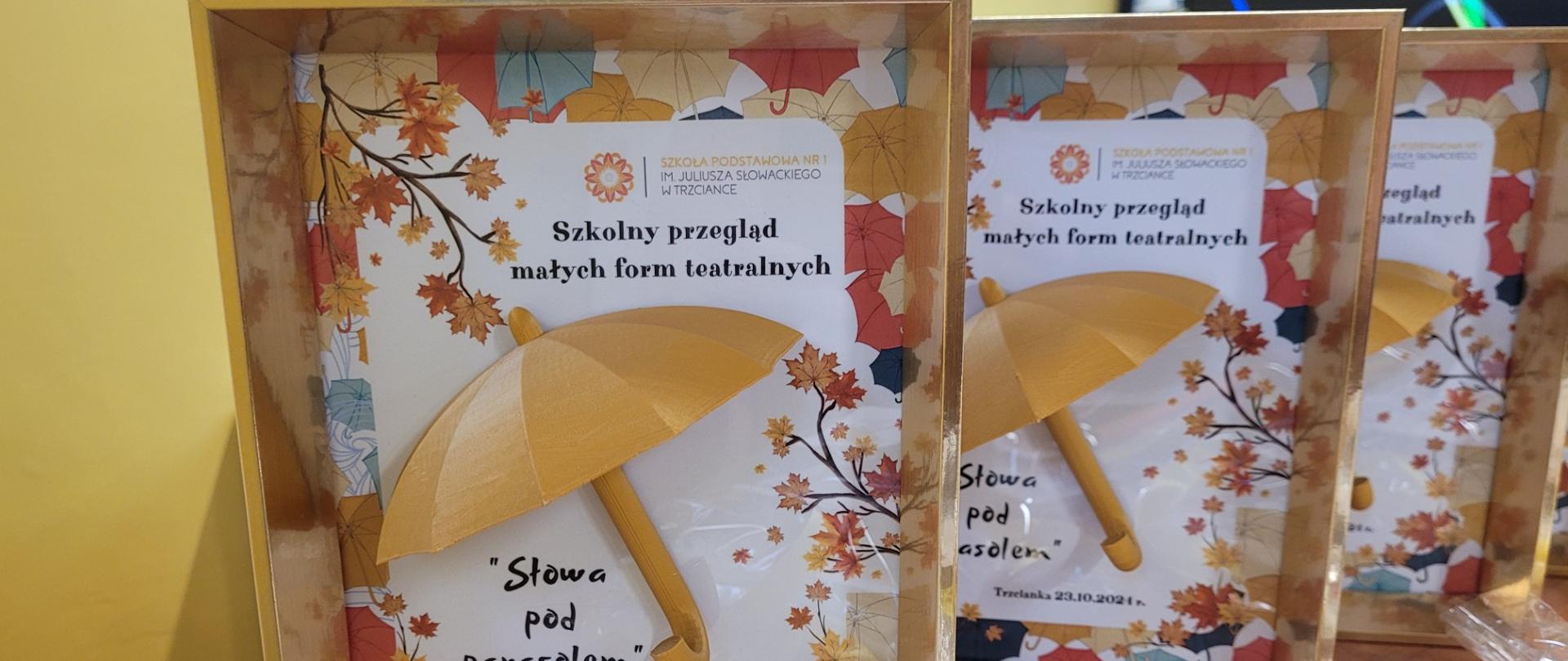 Szkolny etap konkursu "Słowa pod parasolem". 