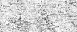 Mapa historyczna gminy Radoszyce
