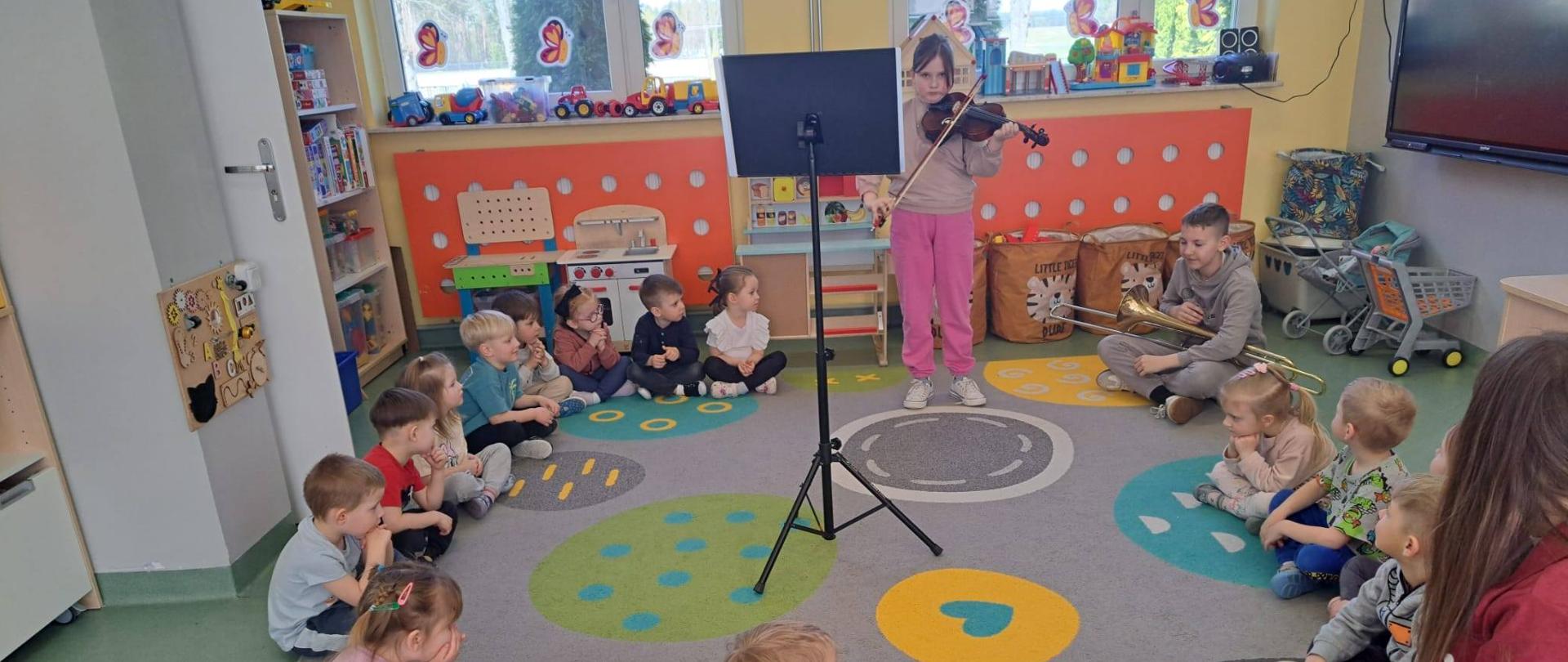 Spotkanie muzyczne w przedszkolu