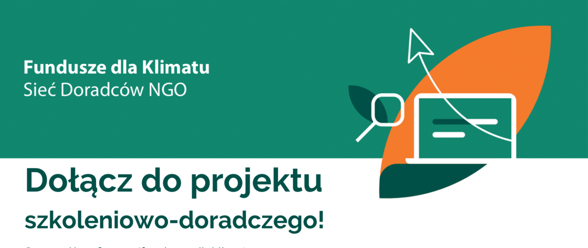plakat Fundusze dla klimatu