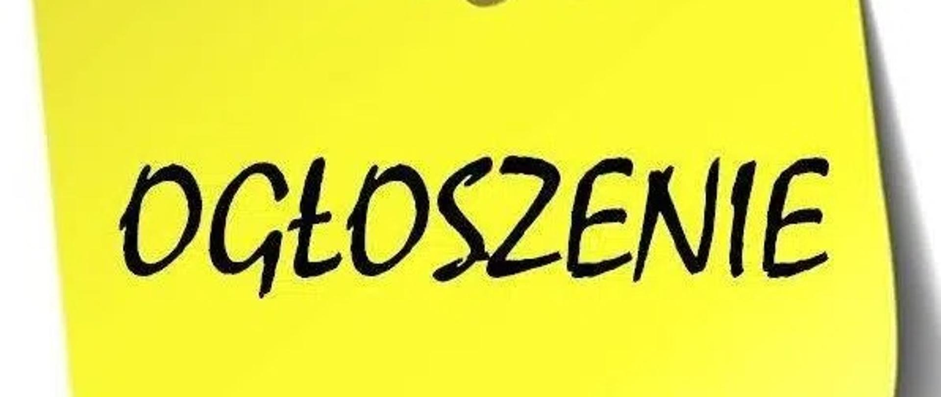 Ogłoszenie