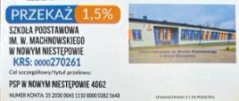 Wizytówka 1,5 % podatku