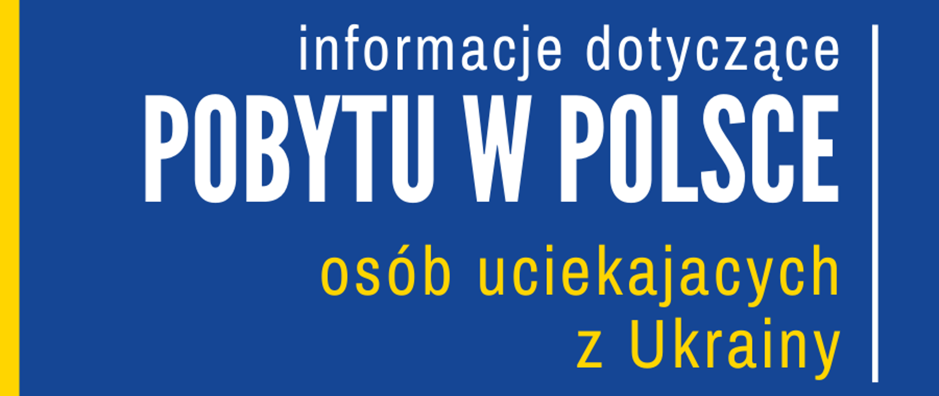 Informacje dotyczące pobytu w Polsce osób uciekających z Ukrainy, Lubelski Urząd Wojewódzki w Lublinie, Godło Polski na niebieskim tle