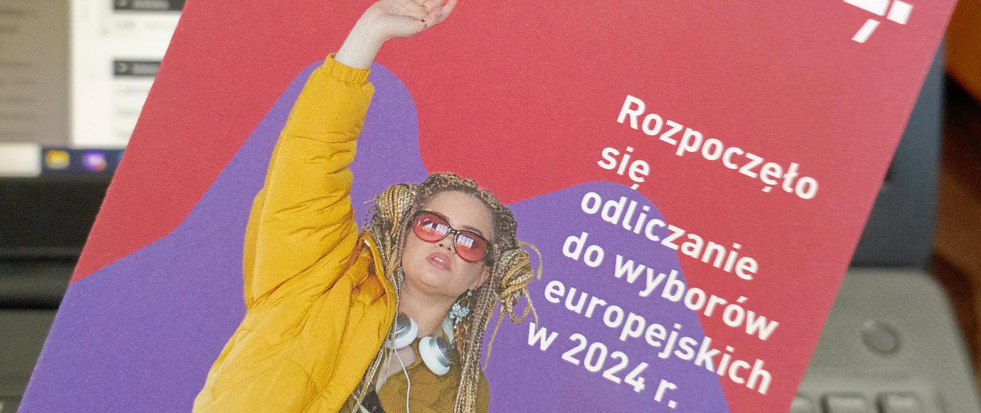 Ulotka promująca wybory do Parlamentu Europejskiego
