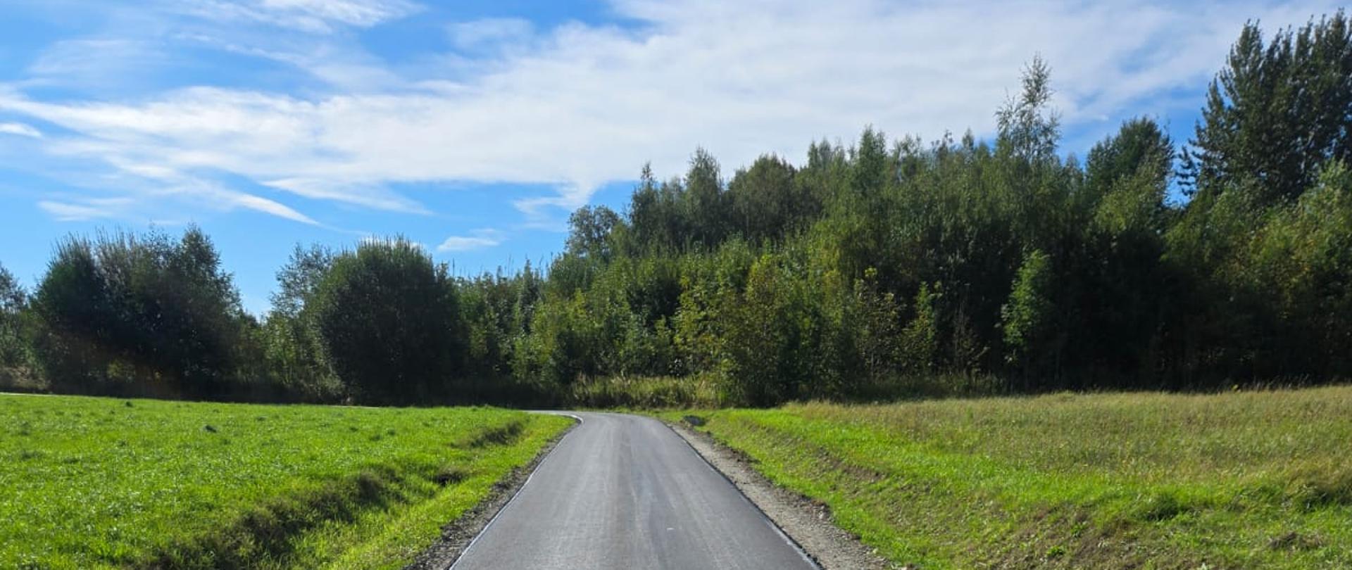 Droga gminna Nr 113323R na Rączkę w miejscowości Trzcinica