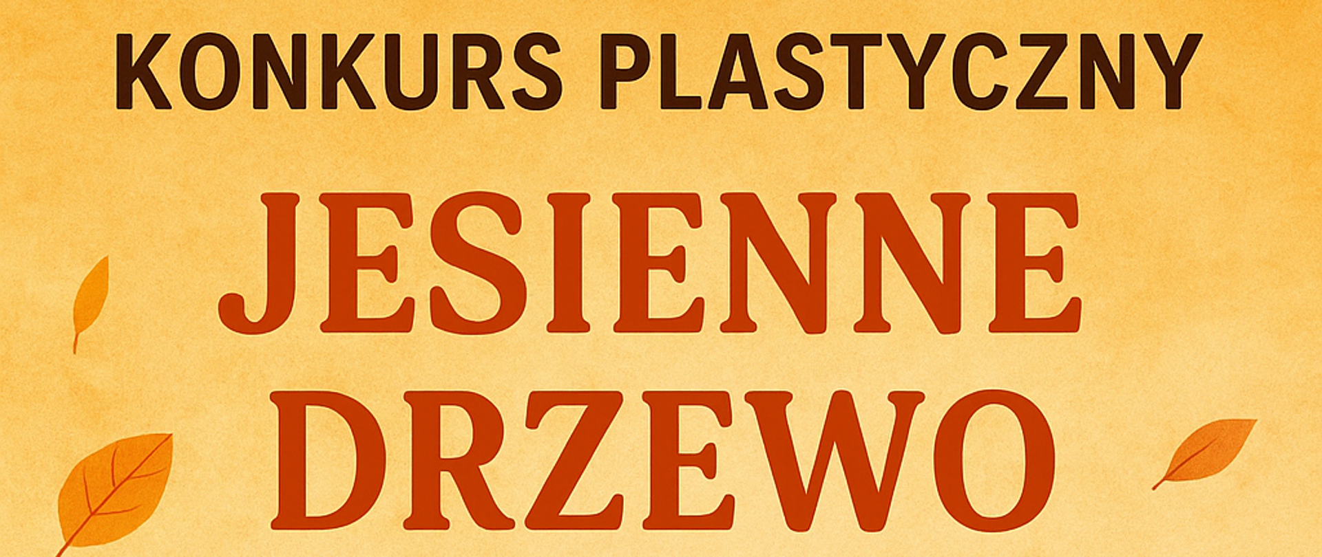 Konkurs plastyczny Jesienne drzewo
