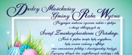 Kartka świąteczna z życzeniami wielkanocnymi