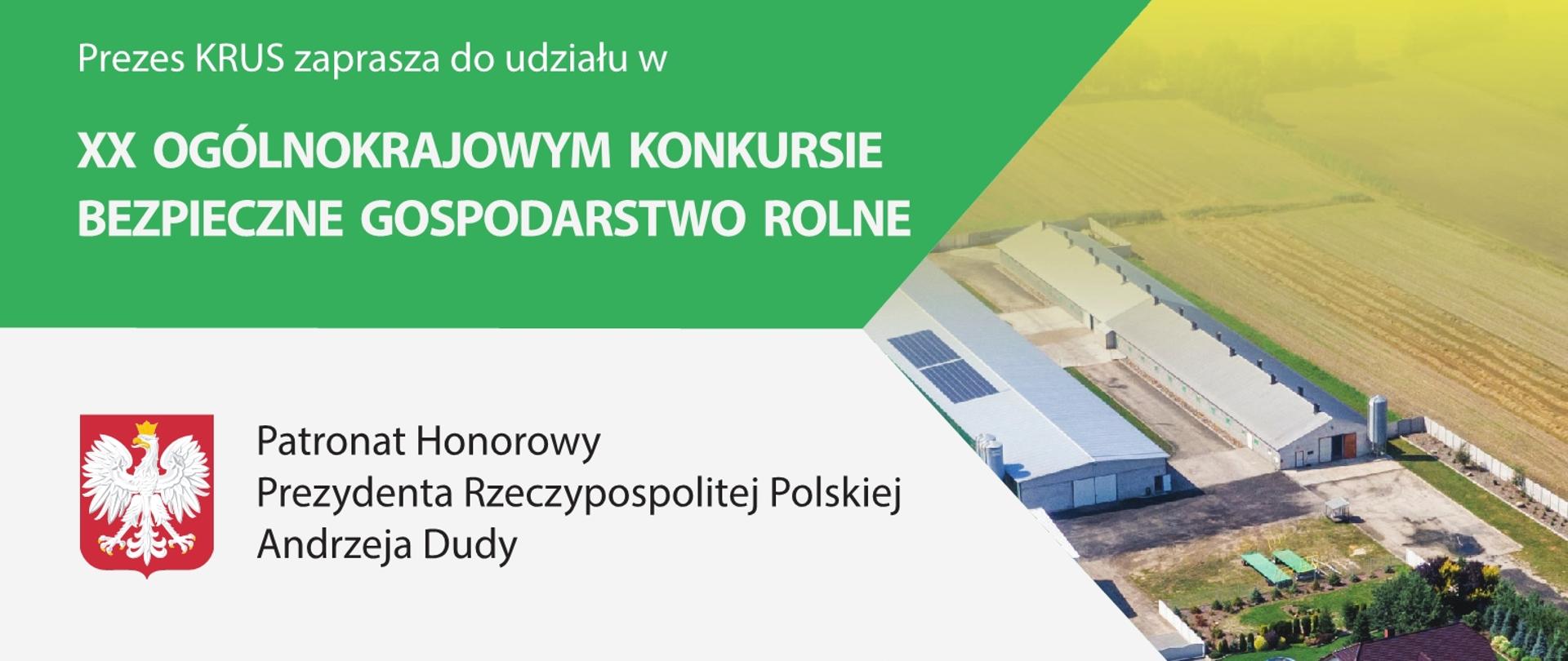 Plakat XX Ogólnopolski Konkurs Bezpieczne Gospodarstwo Rolne