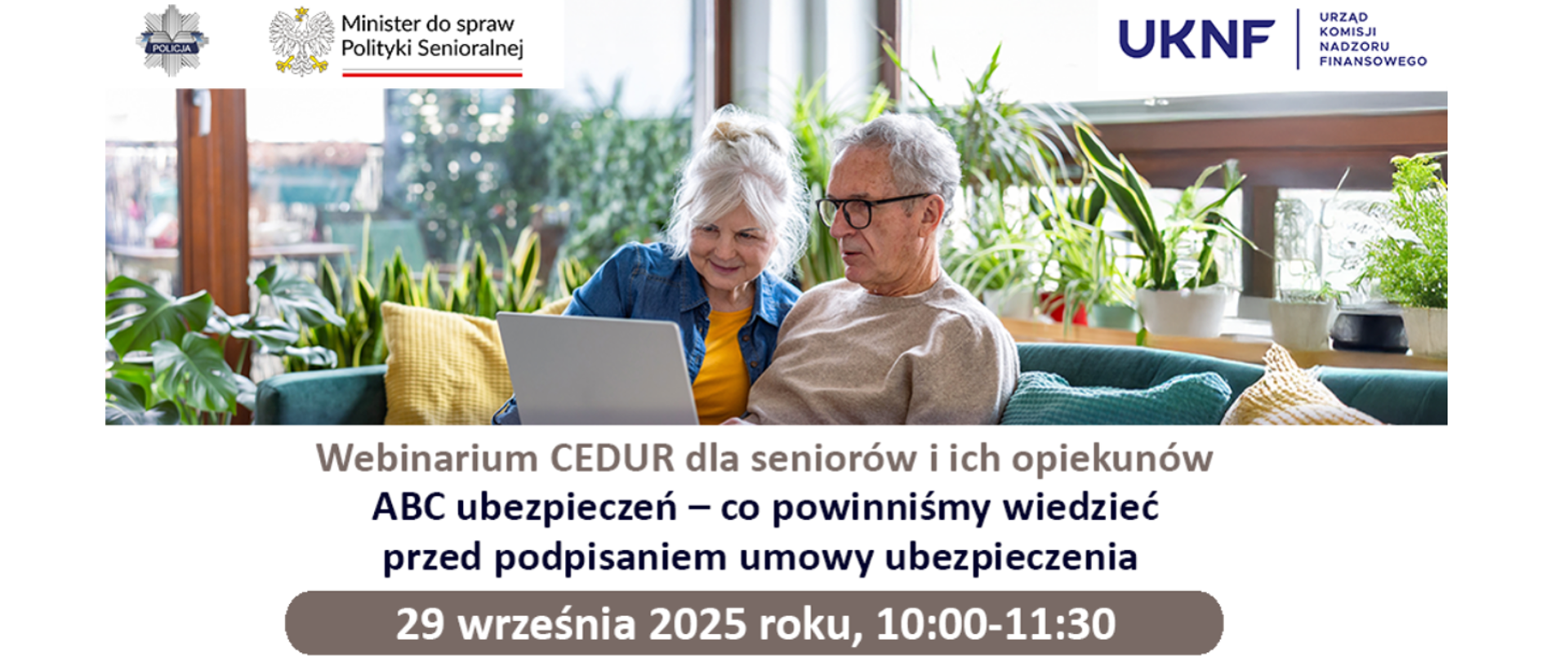 Webinarium CEDUR dla seniorów i ich opiekunów - 29 września
