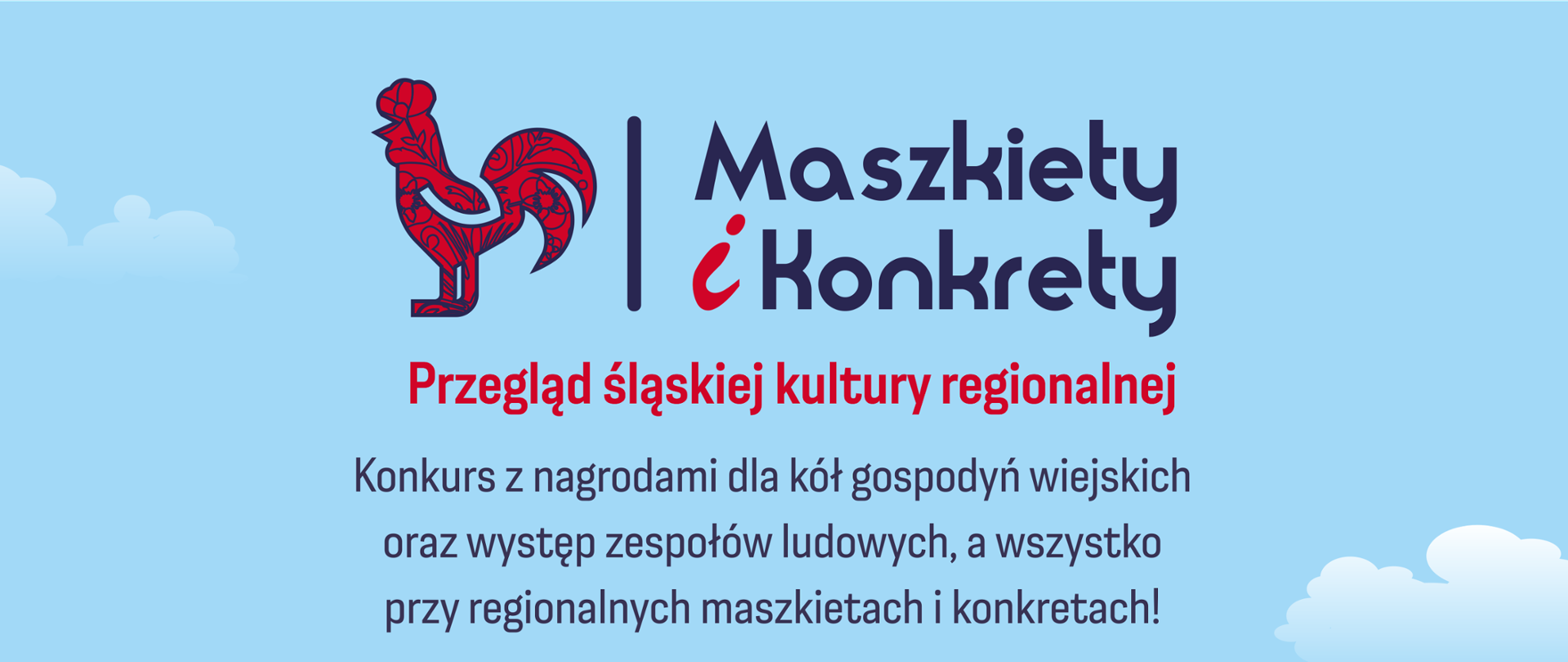 Plakat konkursu „Maszkiety i konkrety – przegląd śląskiej kuchni regionalnej”