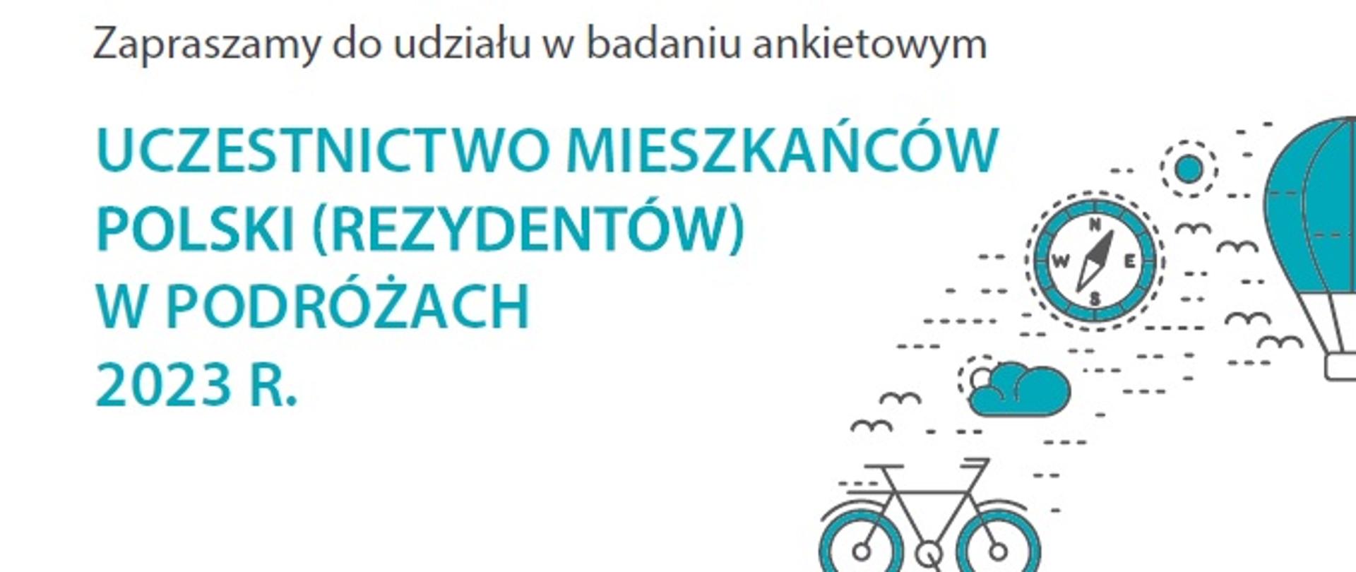 Uczestnictwo mieszkańców Polski (rezydentów) w podróżach 2023 r.