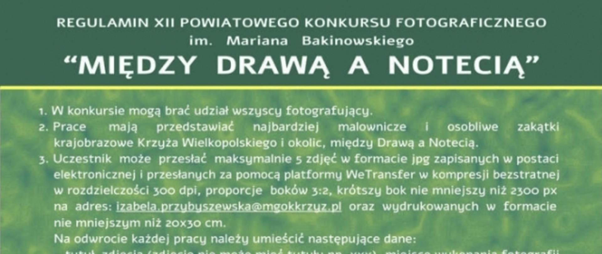 Konkurs "Między Drawą a Notecią"