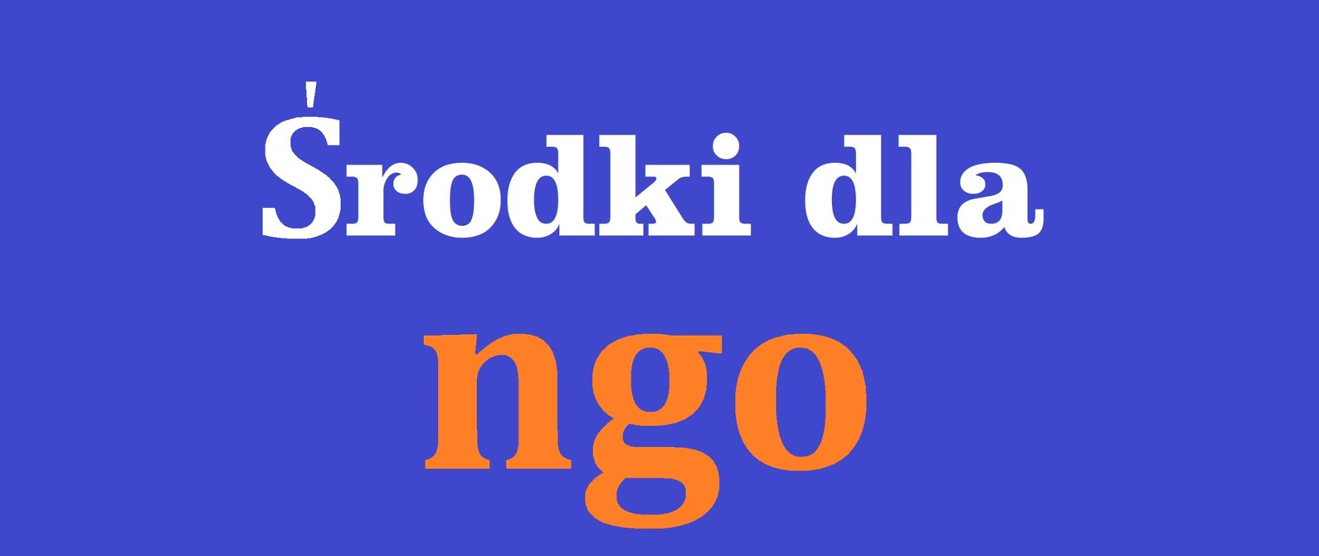 Środki dla ngo